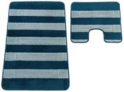 Eleganckie niebieskie dywaniki do łazienki P1-L17