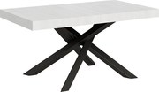 Stół rozkładany 160/264x90 cm Volantis frassino biała nogi antracytowe