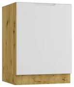 Szafka pod zlew ISABEL D60ZL P/L szary mat/dąb artisan STOLKAR