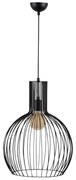 Czarna lampa wisząca z metalowym kloszem ø 38 cm Fellini – Opviq lights