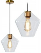 Lampa sufitowa szklana APP440-1CP Transparent