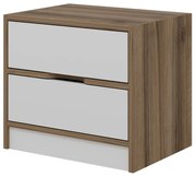 Stolik nocny Elina Walnut White