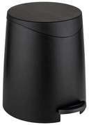 Czarny plastikowy kosz na śmieci z pedałem 3 l Portes – Allstar