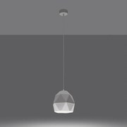 Lampy wiszące nowoczesny Mintx, ceramika - 1 źródło światła 3000K - L.20 x H.125 cm - biały