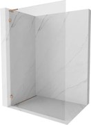 Mexen Lunar L ścianka prysznicowa Walk-in lewa 110 x 200 cm, transparent 8 mm, miedź szczotkowana - 830L-110-000-65-00-L