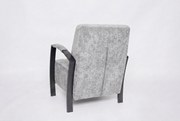 Nowoczesny fotel Looft w kolorze szarym-ponadczasowy styl