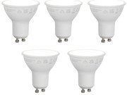 Zestaw 5 inteligentnych żarówek LED GU10 50mm ściemnialnych Opal 7W 630 lm 4000K