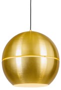 Wisząca lampa Retro złota 40 cm - Slice Retro Oswietlenie wewnetrzne