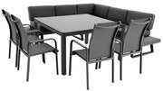 EXPERT PLUS AVERSA KERAMIK - zestaw ogrodowy aluminiowy 7-elementowy
