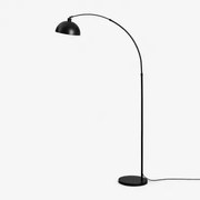 Lampa Podłogowa Diala Z Żelaza Czarna & ↑200 Cm - Sklum