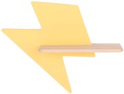 Żółta lampka błyskawica na ścianę do pokoju dziecięcego - K039 T1-F21