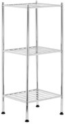 Regał łazienkowy w kolorze srebra 34x80 cm – Premier Housewares