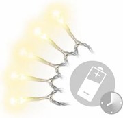 Świąteczny LED łańcuch - 10 m, 100 diod, ciepła biel