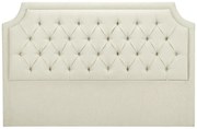 Zagłówek do łóżka pikowany 150 cm – Tapicerowany – Beżowy – JOHENE