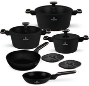 BerlingerHaus Zestaw naczyń z powłoką tytanową Black Rose, 10 szt.