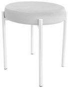 TABORET DIOR STOŁEK LOFT metal podstawa biała MG39