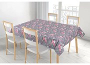 Bellatex Obrus Adela Kwiaty róży różowy, 100 x 100 cm, 100 x 100 cm