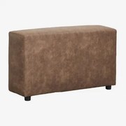 Wysokie Prawe Podłokietnik ↑65 Cm Do Sofy Modułowej Bruna Zamsz W Kolorze Brązowej Kawy - Sklum