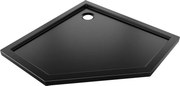 Mexen Flow brodzik pięciokątny slim 90 x 90 cm, czarny mat - 46P709090
