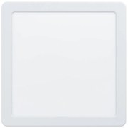 Biała lampa LED wpuszczana w sufit 22x22 cm FUEVA 5 – EGLO