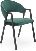 Velvetowe krzesło z podłokietnikami K473