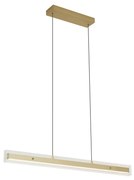 Nowoczesna lampa wisząca mosiężna z przezroczystym szkłem z LED Easylift - Catch