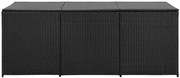 Rattanowa czarna skrzynia ogrodowa F6-Z26
