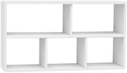 Biała Półka Regał Wiszący 5 Komorowy A0-R00