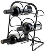 Metalowy stojak na wino na 6 butelek– Compactor