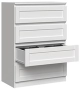 Komoda z 4 szufladami Malwa M4/RAM BIAŁY