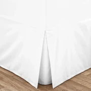 Biały pokrowiec na ramę łóżka z perkalu 90x190 cm Easy Iron Percale – Catherine Lansfield