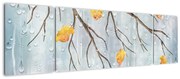 Obraz - Deszczowa jesień (170x50 cm)