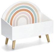 Skrzynia na zabawki RAINBOW, MDF + sosna