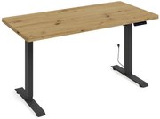 Nowoczesne biurko do pracy na stojąco dąb artisan + czarny A9-Z13