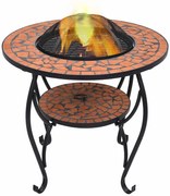 Okrągłe palenisko ogrodowe w kolorze terakoty H5-M68