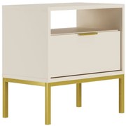 Szafka nocna z szufladą i otwartą półką kaszmir R8-D63