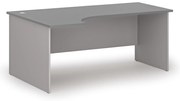 Narożne biurko PRIMO GRAY, 180x120 cm, lewe, szary/grafit