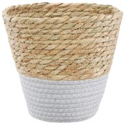 Osłonka na doniczkę Boho 25,5 cm szara AMBITION