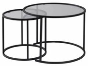 Zestaw stolików konferencyjnych Aurum Black and Grey 60 cm, 2 szt.