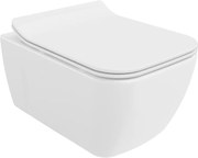 Mexen Margo miska wc Rimless z deską wolnoopadającą slim, duroplast, biała połysk - 30420800