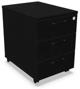 Kontenerek biurowy EASY SPACE MOB 43cm czarny grafitowy mobilny NOWY STYL