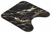 Dywanik łazienkowy w czarno-złotym kolorze 45x45 cm Aquamarbre – douceur d'intérieur