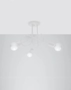 Żyrandol SUPEŁ 3 biały SOLLUX  LIGHTING