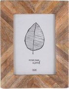 Ramka na zdjęcia z drewna mango PATCHWORK, 19 x 24 cm
