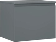 Mexen Orio szafka łazienkowa podumywalkowa 60 cm z blatem, 1 szuflada, grafit mat - 91A10-06047-1-BFC66