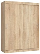 Skandynawska szafa przesuwna do sypialni dąb sonoma S2-N07