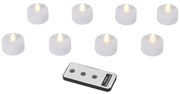 Świeczki LED zestaw 8 szt. (wysokość 4 cm) – Hilight