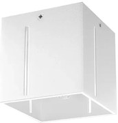 Biały kwadratowy plafon kostka - 4Q EX511 B1-F57