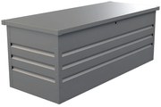 Skrzynia ogrodowa z szarej stali galwanizowanej TOMASO - pojemność 582 l