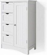 Szafka łazienkowa biały 55x30x81 bianco